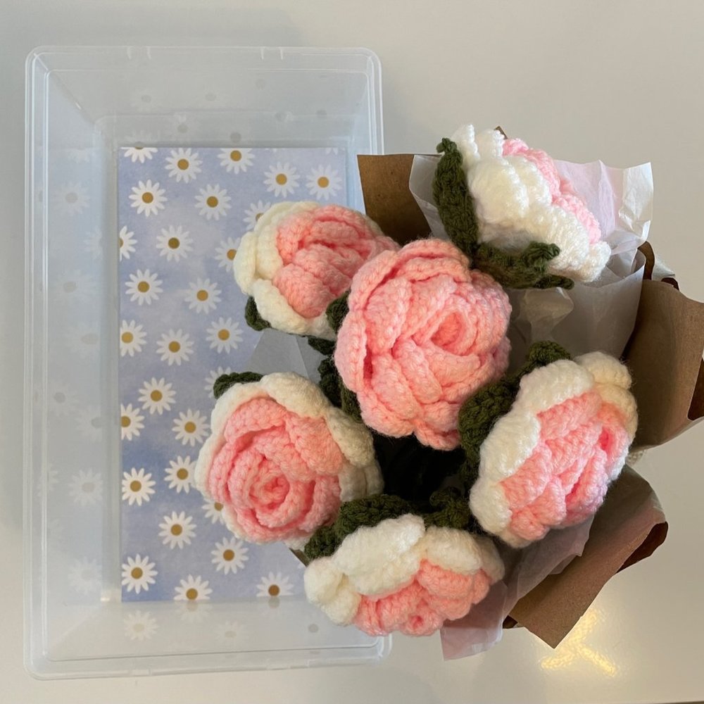 Handmade Crochet Bouquet (Roses) - Picture 7 of 13